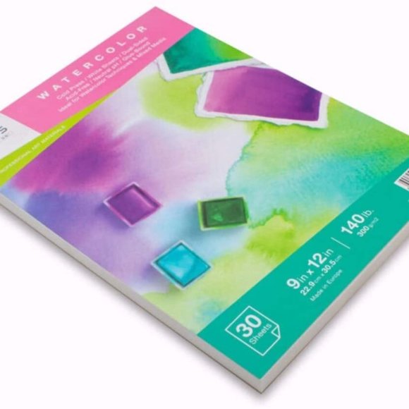 Pagos Watercolor Paper Pad 140 lb. 9x12" 60 Sheets - Picture 2 of 8